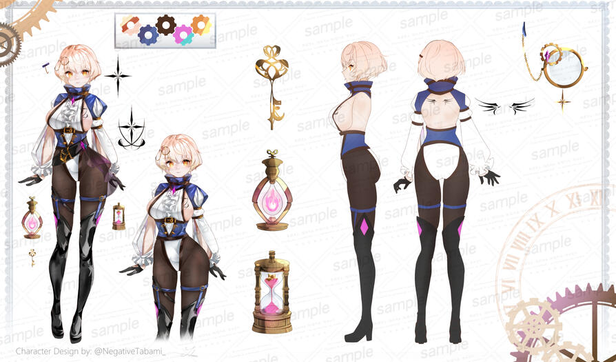 Character(Vtuber) design. (commissioned)